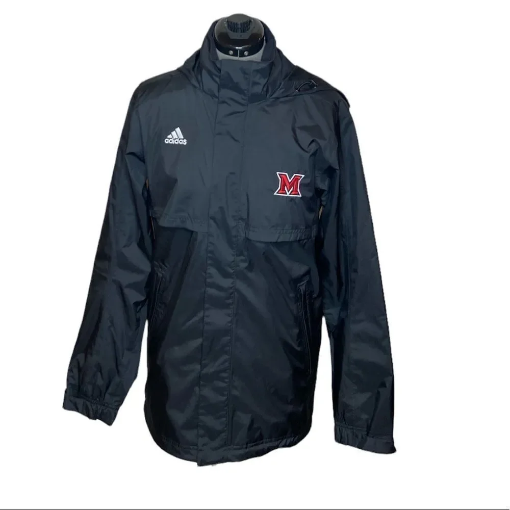 Adidas Miami University Redhawks coat black size xs